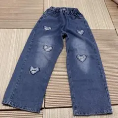 ハート ダメージジーンズ 子供服 150