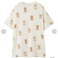 gelato pique トイプードル柄ビッグTシャツ