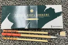 新品未使用　ターナー アクリルガッシュ 12色　11ml 高級品　筆3本