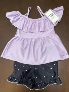 【新品未使用】女の子セパレート水着サイズ140cmタグ付