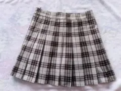 Cham. プリーツチェックミニスカート