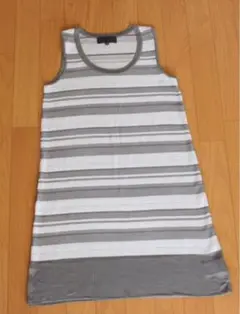 UNTITLED アンタイトル　ボーダー  ロング　タンクトップ　ニット