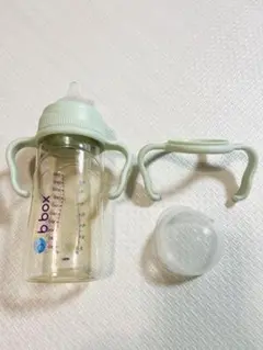 b.box 哺乳瓶 240ml 持ち手付き ミントグリーン セージ 新品