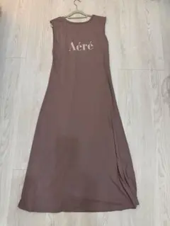 スナイデルsnidelノースリーブ ロングワンピース ブラウン