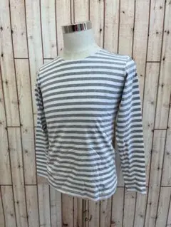 ⭐︎CAERE⭐︎カジュアルボーダー長袖TシャツM【難あり】a26