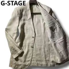 ✨美品✨G-STAGE 麻 リネン100% アンコンジャケット 2B　Lサイズ