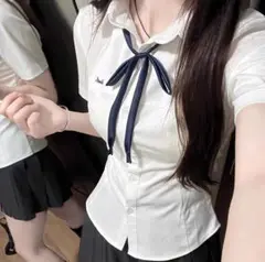 ホワイト スクールシャツ Mサイズ