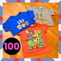 【100cm】子供服 男の子 まとめ売り 春夏 Tシャツ マリオ パウパトロール
