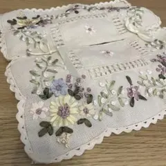 ティッシュボックスカバー ティッシュケース 花柄刺繍