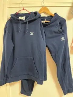 adidas ネイビー セットアップ　 Lサイズ