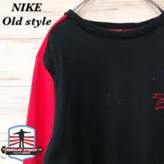 《希少》NIKE ナイキ☆スウェット F 刺繍ロゴ ブラック レッド SW800