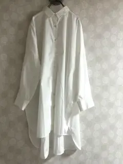 ★値下げ★新品　タグ付き　オーバーサイズ　ホワイトシャツワンピース　Lサイズ