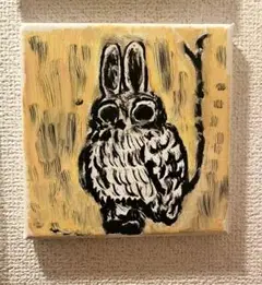 ミミズク　油絵