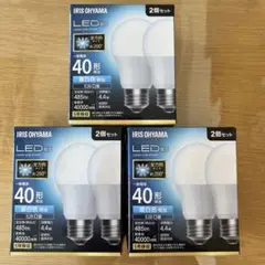 アイリスオーヤマ LED電球 昼白色 E26 40形