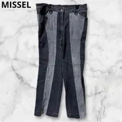 定価1.５万円　MISSEL ミゼール　デニムパンツ　サイドライン　グレー