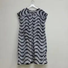 ■6193■美品■有松鳴海絞り　ハンドメイド　前開き　ワンピース■