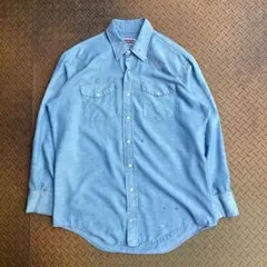 70s BIG MAC シャンブレーシャツ ウェスタン ストア系 ペンキ