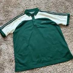 美品 adidas メッシュポロ 2XL グリーン 半袖