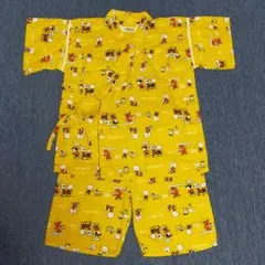 PEANUTS 黄色 甚平 130cm 使用品