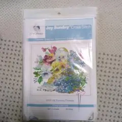 クロスステッチJoy Sunday H835 油絵風花柄刺繍キット