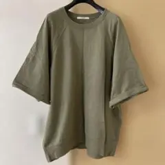 Grand PARK オリーブグリーン 五分袖Tシャツ