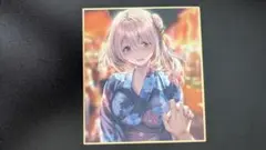 ピロ水　はにかみ彼女　柊紗乃 ミニ色紙2点セット