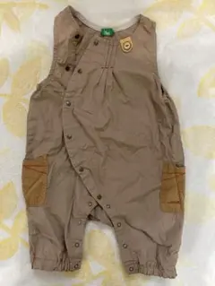 RAG MART ロンパース 80 ベージュ茶　しっぽ