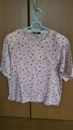 リヤバコットピンク半袖Tシャツ サイズはM~L 肩バッド付です 綿100%
