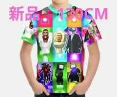 新品　キッズ　カラフルキャラクターTシャツ