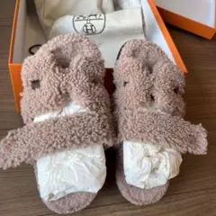 エルメスシプレ ファーシプレ サンダル サイズ35