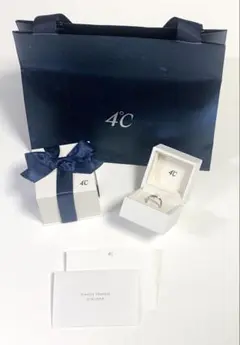 4℃ シンプルリング ダイヤモンド
