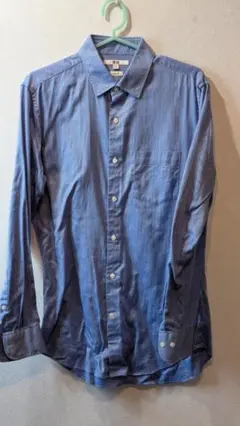 UNIQLO スリムフィットシャツ M 青