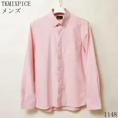 難あり新品TKMIXPICE ピンク メンズ長袖シャツＭサイズ