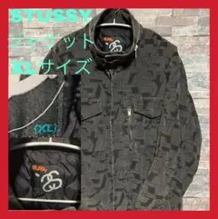 希少 XLサイズ STUSSY ミリタリー風ジャケット ビッグサイズ
