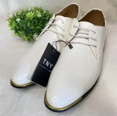 美品✨TNY✨メンズ 紳士靴 エナメル フォーマル ドレスシューズ　結婚　式典