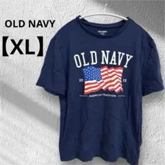 即購入OK✨OLD NAVY 【XL】アメリカ国旗 ネイビーTシャツ
