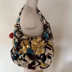 beaucoup アートプリント ビッグバック　ころりんグラニーバッグ
