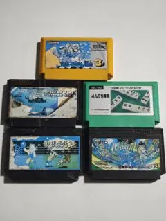 ⑥ファミコンソフト5点セットジャンク品扱い