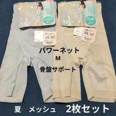 値下げ♡秒でスリム　美骨盤サポートメッシュエステパンツパワーネットM 2枚セット