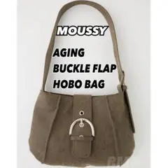MOUSSY AGING BUCKLE FLAP HOBO バッグ ♡