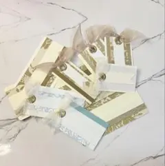 リボン付きギフトタグセット 2色
