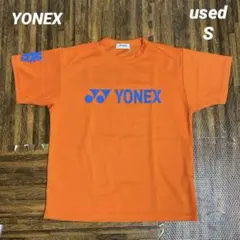used ヨネックス YONEX Tシャツ S オレンジ　バドミントン