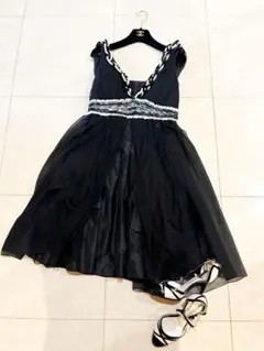 CHANEL カメリアパールドレスワンピース