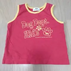 Dog Dept Kid's タンクトップ 95cm レッド