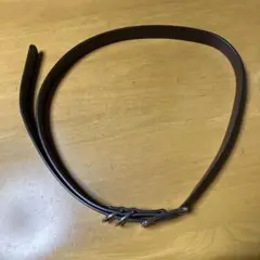 こげ茶べルトスクエアバックル