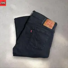 (723)Levi’s 514ブラックデニムパンツW38L32グランジストリート