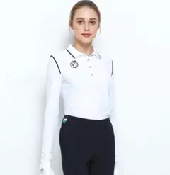 Lilyange golf 速乾UVカット シースルー長袖ハートトップス