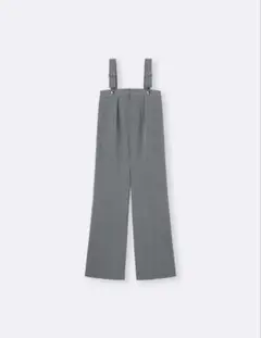 GU タック サロペット パンツ グレー Mサイズ 裾上げ済み