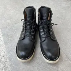 【DANNER】ブラックレザー ワークブーツ ミッドカット28.5cm