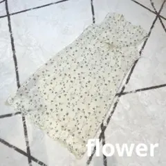新品同様♡上品♡花柄ワンピース♡スカラップ♡裏地付き